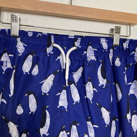 Trunks Surf & Swim Penguins Blue Swimming Shorts Mens XXL - Picture 8 of 13